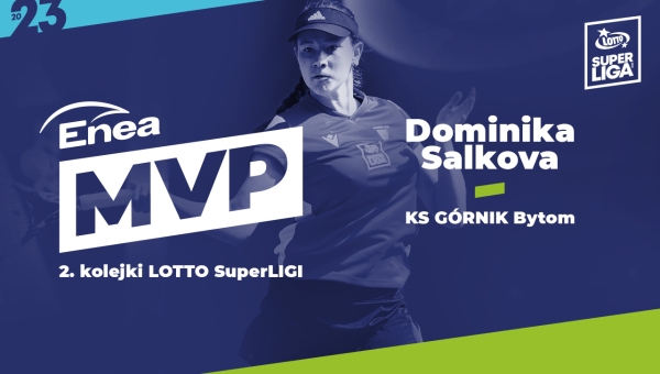 Dominika Salkova with the title of Enea MVP of the 2nd round
