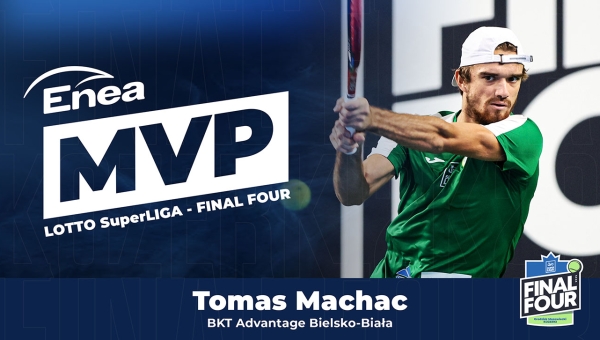 Tomáš Macháč s titulem Enea MVP FINAL FOUR